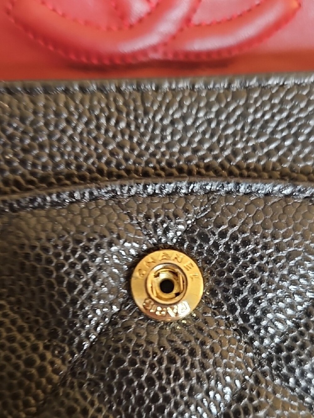 Black Quilted Shoulder Classic Flap Bag with Gold Chain Strap - Picture 5 of 16